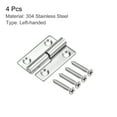 thumbnail image 3 of Uxcell Lift Off Hinge, 2" 304 Stainless Steel Left Detachable Slip Joint Flag Hinges 4 Pack, 3 of 6