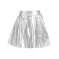 thumbnail image 3 of MSJUHEG Leather Skirt Skirts for Women White Dress Women Mini Skirt Maxi Skirt PU Silver Xl, 3 of 3