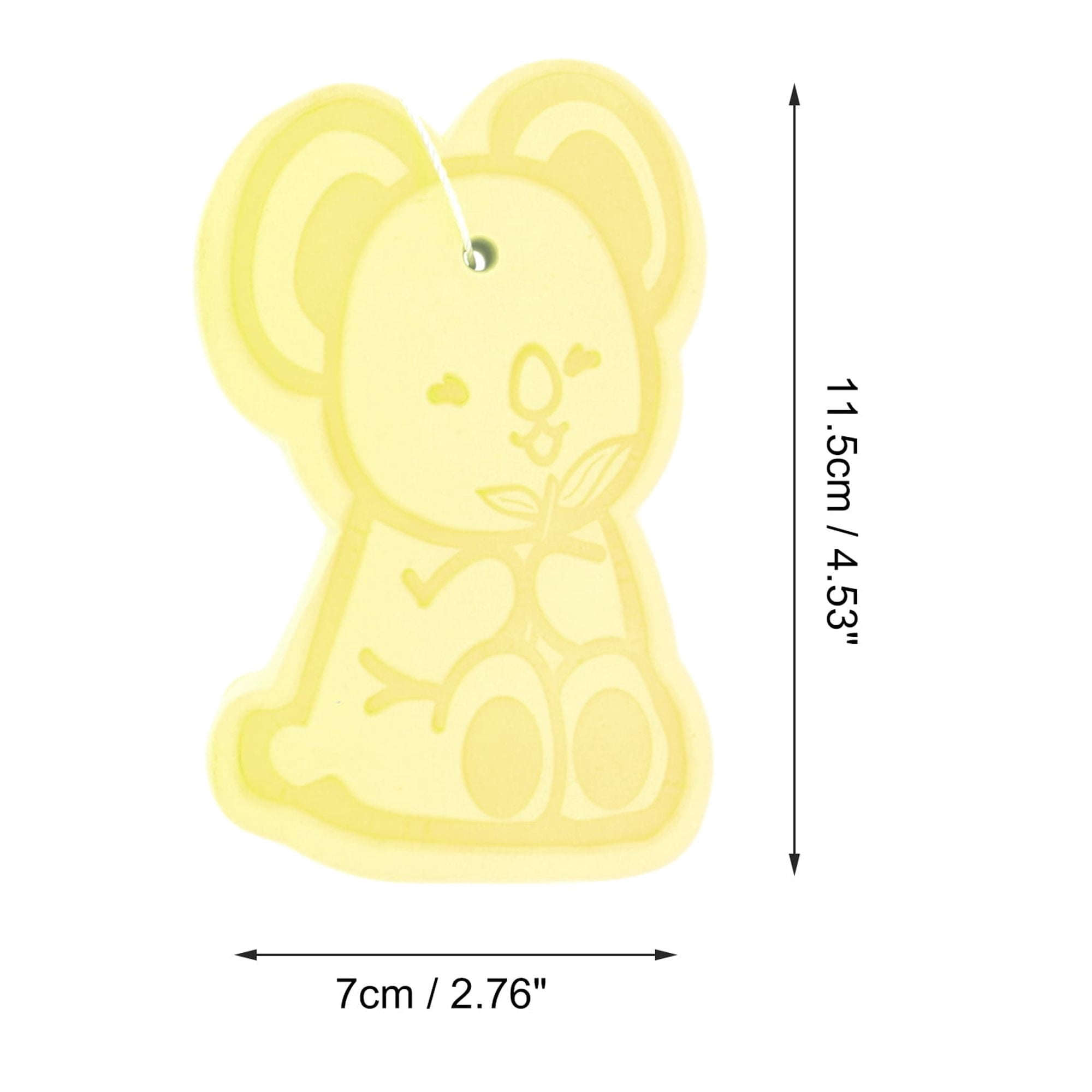 Unique Bargains Cartoon Bath Shower Brush 4.53"x2.76"x1.1" 1 Pc Lemon Yellow