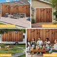 thumbnail image 6 of Brown Wooden Grain Garage Door Cover Banner 7 x 8 FT, Farmhouse Country Vintage Texture Garage Door Curtains Backdrop with Grommets for Indoor Outdoor Wall Party Porch Yard Decorations Background, 6 of 9