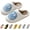 Blue, variant on Smile Face Slippers for Women - Soft Plush Retro Preppy Slip-on Comfortable Indoor/Outdoor Shoes