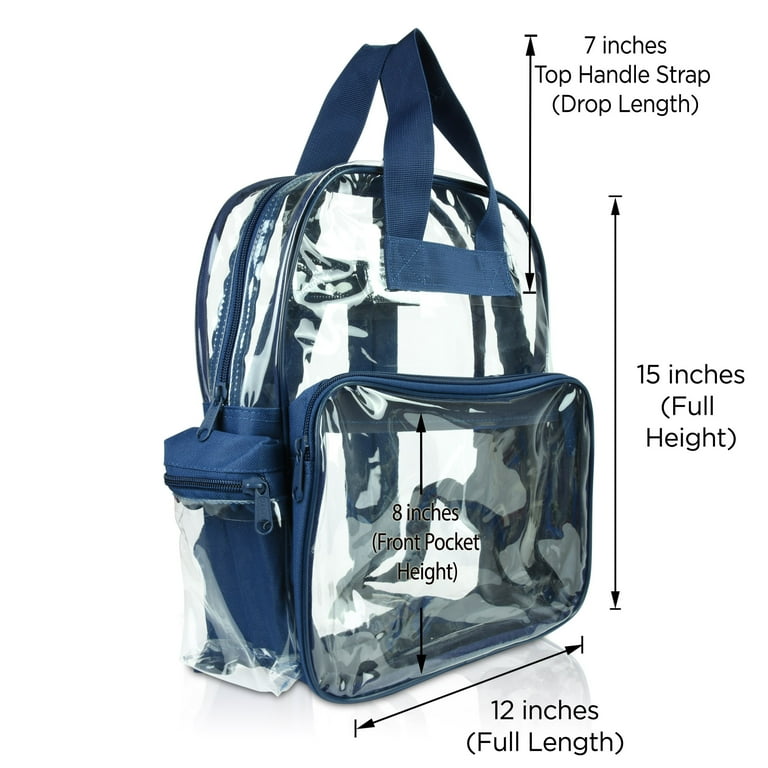 Dalix clear backpack hot sale