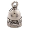 thumbnail image 2 of Guardian Bell, Metal, Irish Claddagh, Love, Loyalty, Friendship, Motorcycle Rider, Biker, Good Luck Bell, .75" x 1", 2 of 4