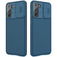thumbnail image 1 of Galaxy S21 Plus Case with Camera Cover,S21 Plus Slim Fit Thin Polycarbonate Protective Shockproof Cover with Slide Camera Cover, Upgraded Case for Samsung Galaxy S21 + /Plus (Blue), 1 of 5