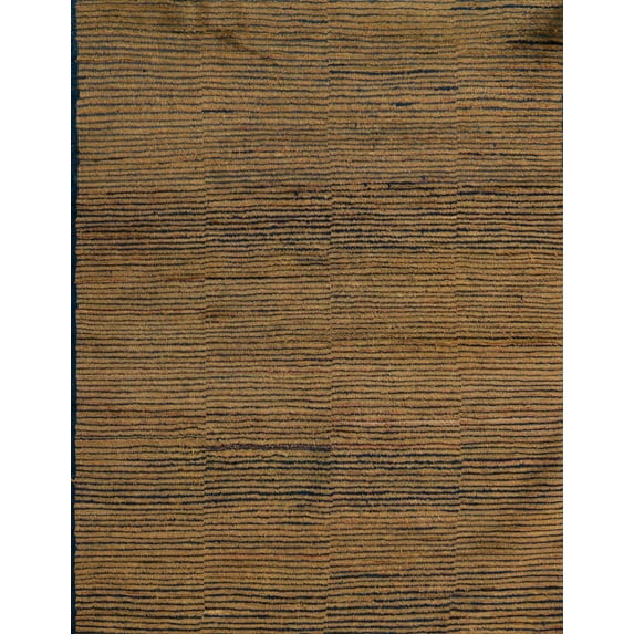 Ahgly Company Indoor Rectangle Abstract Reddish Brown Abstract Area Rugs, 7' x 10'