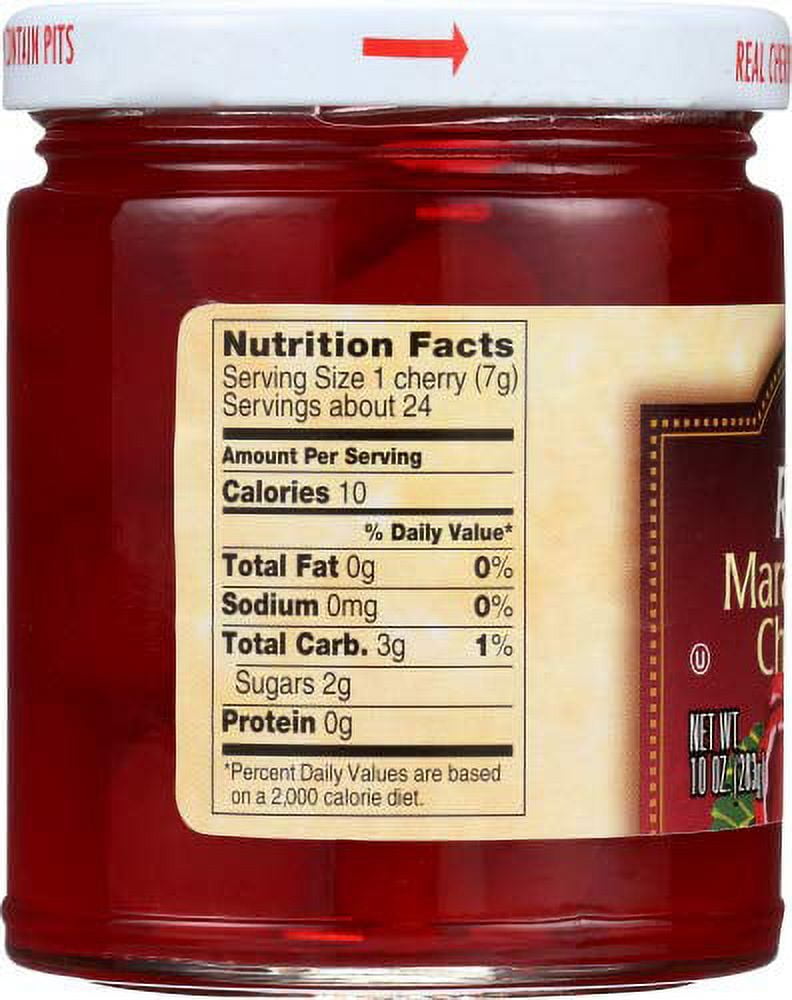 Reese Red Maraschino Cherries with Stem, 10-Ounces (Pack of 12)