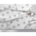 thumbnail image 3 of Soimoi White Cotton Duck Fabric Skull Skull Printed Fabric 1 Yard 42 Inch Wide, 3 of 3