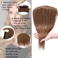 thumbnail image 2 of MY-LADY 10''-24'' 5 Clips in Human Hair Extensions Thick Real Natural Hair Pieces 100% Full Head Remy Hair 24inch #06 Light Brown(Heavy), 2 of 8