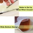 thumbnail image 4 of 250 Pcs Muka 16 OZ Reusable Frosted Stand up Juice Pouches with Reusable Straws, Hand-held, 4 Mil, 4 of 5