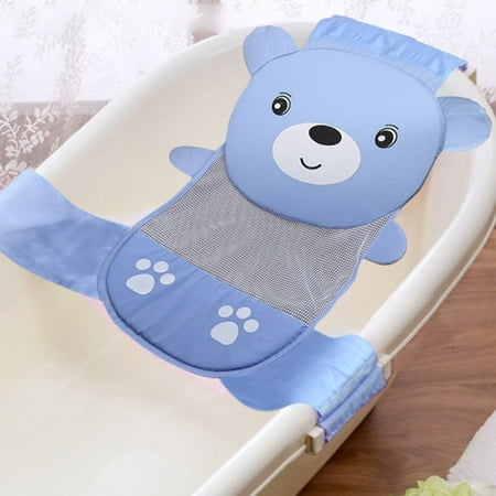 Infant Baby Bathtub Mesh Sling, Adjustable Baby Bath Sling Non-Slip Shower Mash Seat Supprot Cradle Hammock for Newborn 0-2 (The Best Baby Bath Tub)