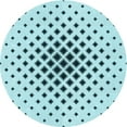 thumbnail image 1 of Ahgly Company Machine Washable Indoor Round Transitional Electric Blue Area Rugs, 5' Round, 1 of 7