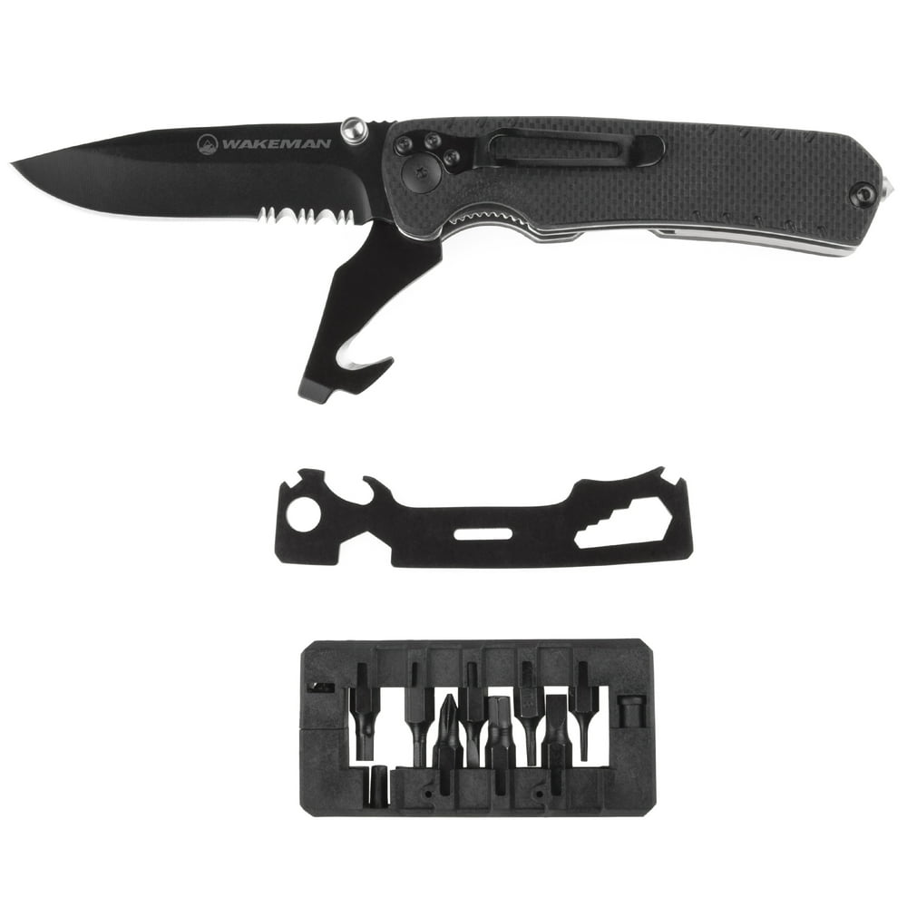 Multitool Folding Pocket Knife, 9in1 MultiPurpose Utility Set Best
