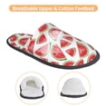 thumbnail image 3 of Balery Hand Drawn Watermelon Pantuflas de Casa de Felpa Silenciosas con Diseño Estampado, Zapatillas Cómodas Antideslizantes de Algodón para Interior-Large, 3 of 8