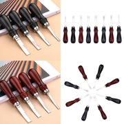Yammee 4/6/8/10mm Leather Edges Beveler Tool Leather Wide Shovel Thinner Leather Edges Trimmer Crafting Tools for Enthusiasts