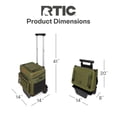 thumbnail image 5 of RTIC 40-Can, 21 Qt, Collapsible Wheeled Cooler with Bottle Opener, Olive, 5 of 9
