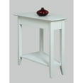 thumbnail image 2 of Convenience Concepts American Heritage Wedge End Table with Shelf, White, 2 of 6