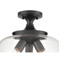 thumbnail image 6 of 9713-MB Millennium Lighting Ashford - 3 Light Semi-Flush Mount-11.5 Inch Tall and 13 Inch Wide-Matte Black Finish, 6 of 6