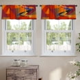 thumbnail image 2 of LALILO Kitchen Curtain Valance Trumpet Player Jazz Rod Pocket Window Curtain 52"x 18" Set of 2, 2 of 6