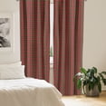 thumbnail image 2 of Ambesonne Checkered Curtains, Old Celtic British, Pair of 28"x84", Red Black Yellow, 2 of 5