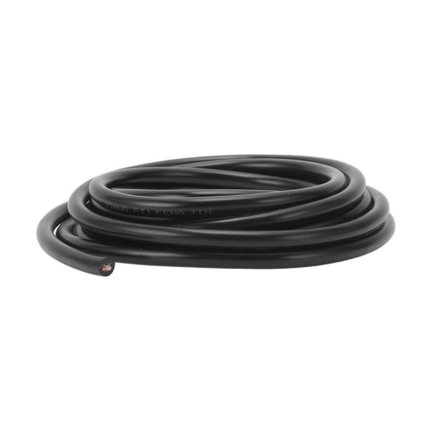 Cables de Tierra Eléctrica para Automóviles Unique Bargains, Cable de Poder de 10FT Negro TC 1 Pcs 22AWG 6 Conductores, Totalmente Aislado y Con Chaqueta de Toque Suave Universal