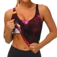 thumbnail image 4 of Lsque Geometry Dash Printed Women'S Sports Bra, Compression, Moisture Wicking, High-Impact Sports Bra For Women,Supportive sports bra-Large, 4 of 9