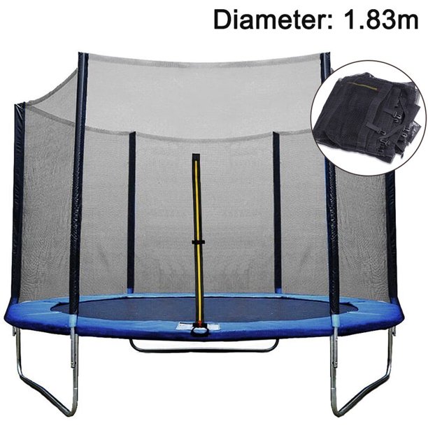 Filet de Rechange Filet de Sécurité pour Trampoline Ø 183cm, Filet de Rechange pour Trampoline de Jardin pour 6 Poteaux, Filet Extérieur, Pièce de Rechange Indéchirable, Résistant aux UV esquí esquí Gafas de esquí