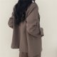 thumbnail image 3 of Blazer de manga larga para Mujer, conjunto de pantalón, chaqueta informal, traje de 2 piezas, prendas de vestir, moda de otoño, 2024, 3 of 4