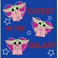 thumbnail image 2 of Men's Star Wars: The Mandalorian Valentine's Day Grogu Cutest in the Galaxy Graphic Tee Royal Blue 2X Large, 2 of 4