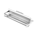 thumbnail image 2 of Shower Shelf Self Adhesive Bathroom Shelf Wall Mounted Stick on Shower Caddy SUS304 Stainless Steel, 30CM, 2 of 5