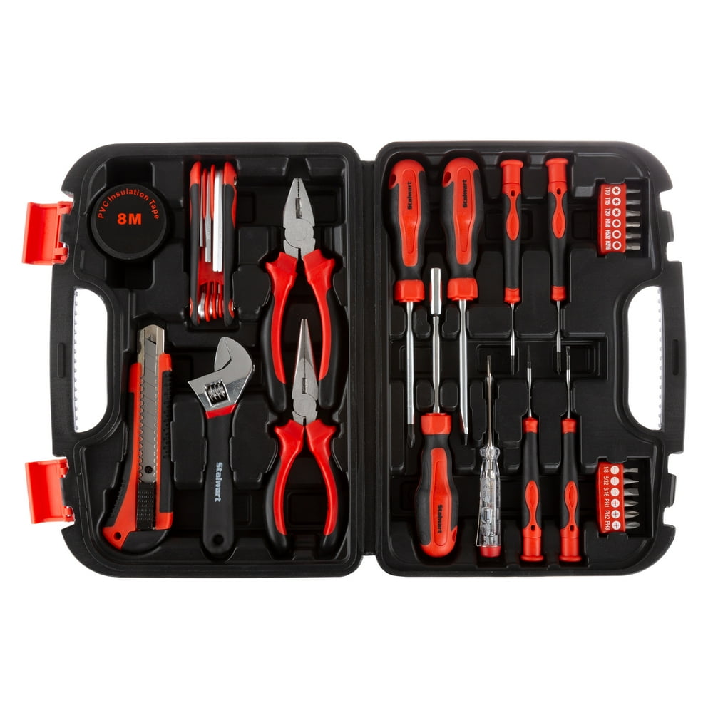 32 Piece Tool Kit with Carrying CaseHeat Treated Steel Essential Basic