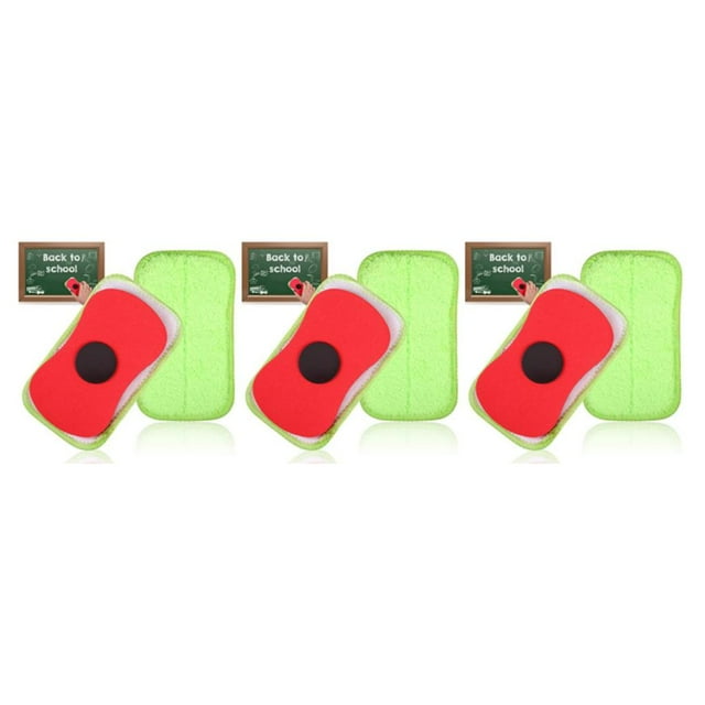 VONKY Lot de 2/lot Effaceur de Tableau Blanc Écologique Réutilisable Lavable et Non Pelucheux Magnétique Résistant à l'Usure 3Ensemble