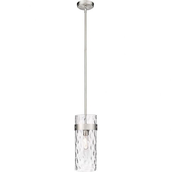 1 Light Pendant in Transitional Style-15 inches Tall and 5.5 inches Wide-Brushed Nickel Finish Bailey Street Home 372-Bel-4619984