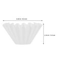 thumbnail image 4 of Raindrops Coffee Filters Paper Filter White 50Set 3.34X3.34X2.16In, 4 of 7