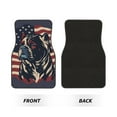 thumbnail image 2 of Vsdgher Patriotic Bulldog Art Car Foot Mat Set of 4 Pieces Universal Floor Liner Car Accessories Fits Most Cars, Trucks, Vans, sedans, SUV, 2 of 7