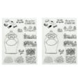 thumbnail image 4 of uds sellos transparentes patrón de caramelo reciclaje fabricación de tarjetas sellos impresión TPR DIY sellos transparentes para tarjetas de felicitación diario, 4 of 5