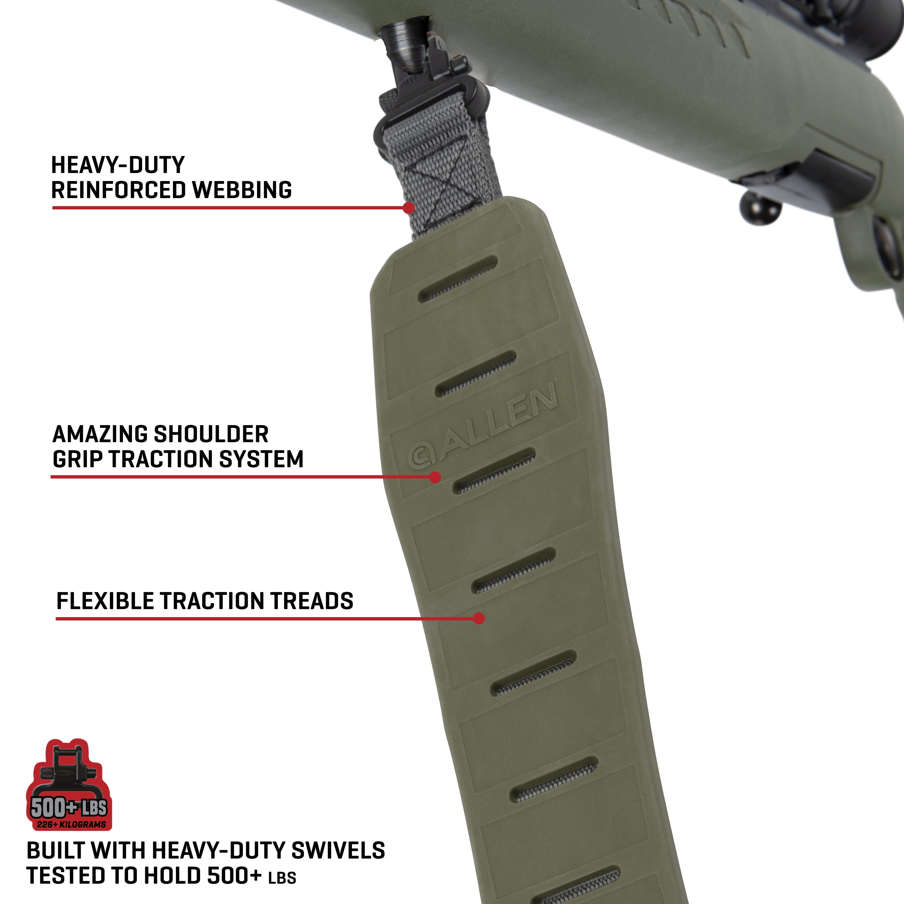 Klng Traction Molded Rubber Sling - Ranger Green