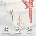 thumbnail image 5 of Yayeee 100% Cotton Hand Towels for Bathroom 16" x 28" Soft Absorbent Kitchen Towel, White Starfish, 5 of 7