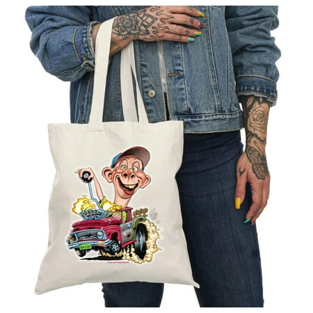 Jeff Dunham Bubba J Hot Rod Pick Up Truck Bag Gift Black Tote Bag-TH29054
