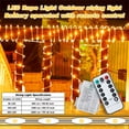 thumbnail image 4 of Waterproof Battery Operated Rope Lights,Christmas String Lights with Remote Control for Outdoor Indoor Decorations, Warm White(33FT 100 LEDs), 4 of 7
