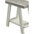 thumbnail image 5 of Xukmct Rectangle Side Table with Open Shelf, Wood End Table for Living Room, Office, Light Gray + Beige, 5 of 5