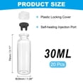thumbnail image 2 of Uxcell Clear Glass Sample Vials, Liquid Bottles 20pack Black 30ml, 2 of 7