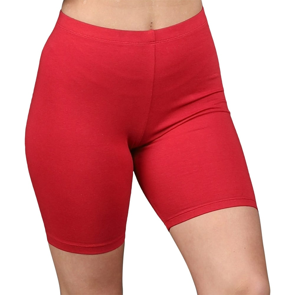 Solid Cotton Bike Shorts