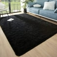 thumbnail image 6 of Homore Cute Fluffy Carpet Soft Washable Area Rugs for Bedroom/ Living Room Decoration, 8' x 10' Black, 6 of 10