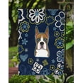 thumbnail image 3 of Carolines Treasures BB5074GF Blue Flowers Boxer Garden Size Flag, 3 of 3