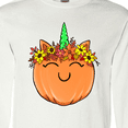 thumbnail image 4 of Inktastic Pumpkin Unicorn for Halloween and Thanksgiving Long Sleeve T-Shirt, 4 of 5