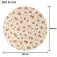 thumbnail image 6 of Autumn Fall Leaves Pattern Round Tablecloth 60" X 60",Wrinkle Wipeable Table Cloth for Kitchen Dining Room Picnic Patio Party, 6 of 6