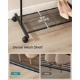 thumbnail image 4 of Clothes Rack with Wheels . Garment Rack Clothing Rack for Hanging Clothes with Dense Mesh Storage Shelf lb Load Capacity Brakes Steel Frame UHSRBK, 4 of 6