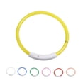 thumbnail image 2 of PETS COLLAR LED LIGHTING Suministros para mascotas Ajustable USB Carga Luminosa Pérdida Luminosa Accidentes Cuellos de Luz Collars Safetal para Aire Libre Amarillo Medio Vogacara HA010373-09, 2 of 6