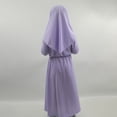 thumbnail image 4 of Otqutp 2pcs Girls Muslim Abaya Prayer Dress with Hijab 𝗜slamic Middle Eas𝘁 Arab 𝗗ubai Robe Full Cover Ramadan Eid Clothes, 4 of 5
