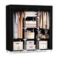 thumbnail image 1 of Closet Armable LUMO Ropero Guardaropa Organizador Rack Portatil Negro, 1 of 7